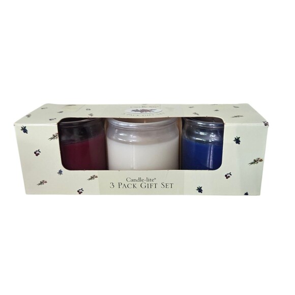 Candle Collection Gift Set Candles Candle-lite Vanilla Blueberry Black Cherry - Picture 2 of 6